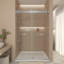 Porte de douche sans cadre avec système de fermeture avancé l 57 à 60 po x H 78 po Gargy-98222884-132723951