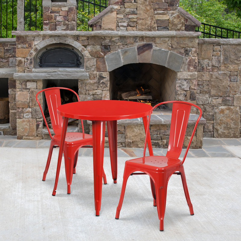 Ensemble bistro Brinson, Rouge, 17.5"
