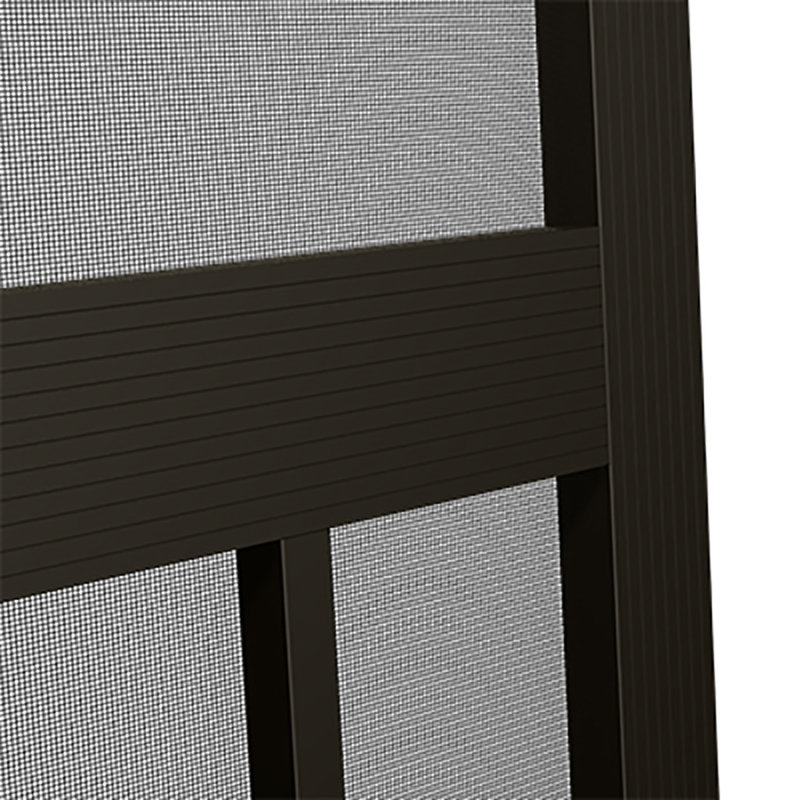 Porte moustiquaire en aluminium Westmore, Noir