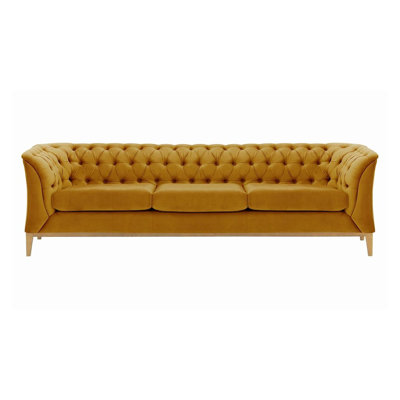 Burnham Velvet 3 Seater Sofa
