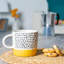 Nicola Spring - Ceramic Dipped Dots Coffee Mugs - 385ml - 4 Colours