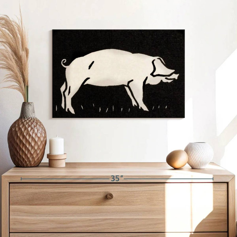 Crowle Pig 1923, 16" H x 24" W