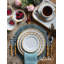 Bamboo 9" Triple Bowl Server - White/Natural