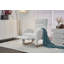 Chaise berçante en tissu avec repose-pieds Teddy-199263670