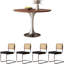 Ensemble de table ronde de style médiéval