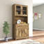 Armoire de bar avec porte-gobelet Arleatha