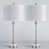 Polished Nickel Base/White Shade selected