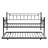 Modern Black Daybed With Trundle - Metal Construction For Dependability, Space Solution Bedroom, Quiet And Stable, Easy Assembly Included, Works Various Mattresses, 250/350 Lbs Weight Limit Bedroom