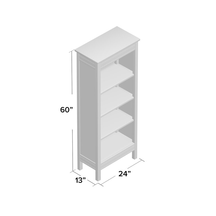 Tall Bookcase in White, 60