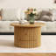 Table basse ronde avec tiroir de rangement-1017785310