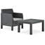 Chaise de patio avec coussins