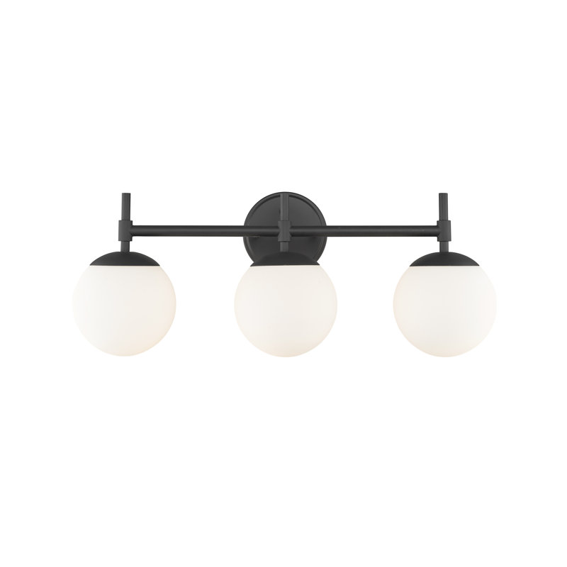 Aparicio Dimmable Bathroom Vanity Light, 3, Matte Black