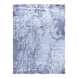 Overdyed One-of-a-Kind Rectangle 9'1" x 12'1" Hand Knotted Area Rug