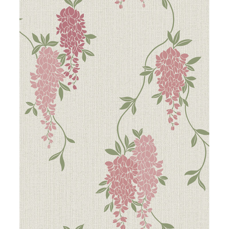 Papier peint Aisla Wisteria, Rose