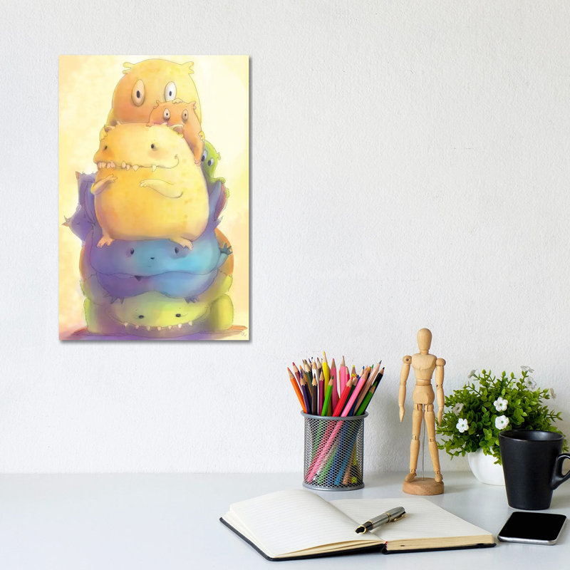 Things That Go Bump - Wrapped Canvas Painting, 20.32 cm H x 30.48 cm W
