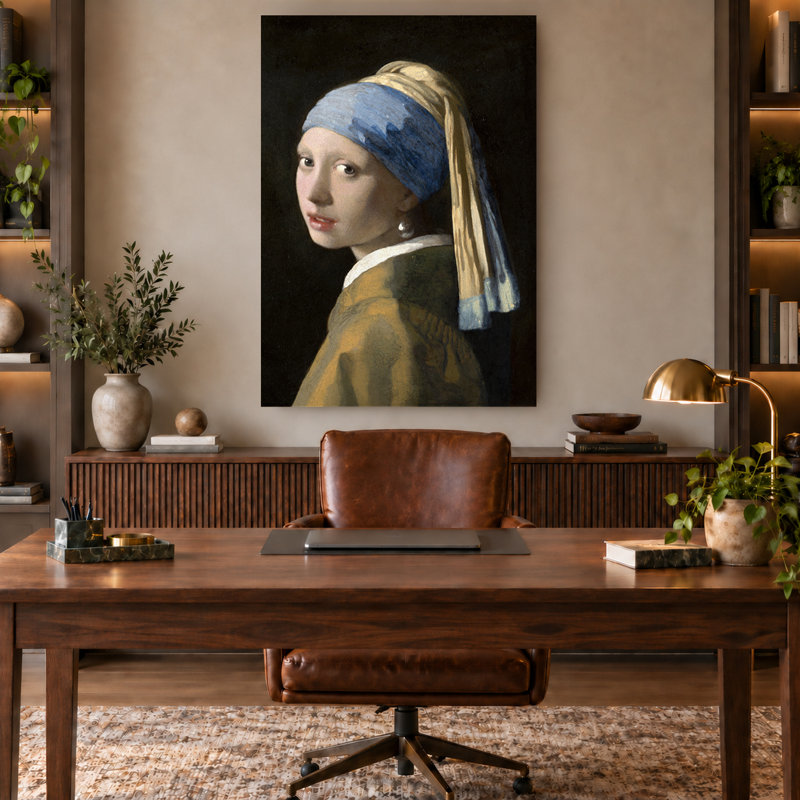 «Girl with a Pearl Earle», impression sur toile, 24" H x 16" W