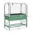 Raised Garden Bed With Legs And Cover, Metal Elevated Planter Box With Bottom Shelf And Liner For Vegetables, Green-1267054416