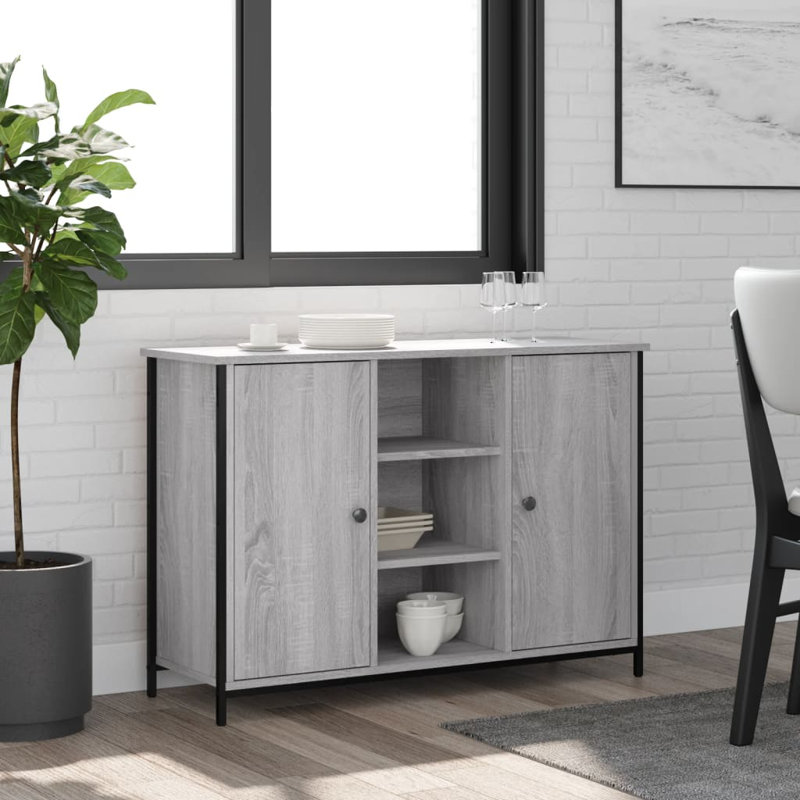 Mihika 100cm Sideboard, Grey Sonoma