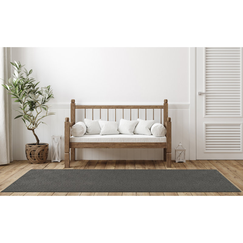  Brentwood Jasmine 3 ft. x 8 ft. Area Rug Cinder Gray, Cinder Gray, 3 ft. x 8 ft.