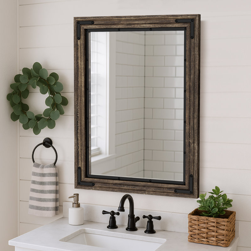 Miroir de salle de bain Callah, 40 po x 30 po