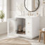 Ensemble de meuble-lavabo mural, 24 po, lavabo en céramique, 2 tiroirs, 1 porte à fermeture en douceur