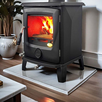 Foyer véritable feu de chauffage moderne au bois
