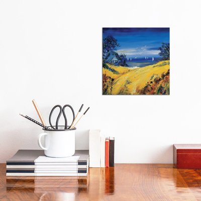The Sea And Birds by Katharina Schöttler - Wrapped Canvas Painting