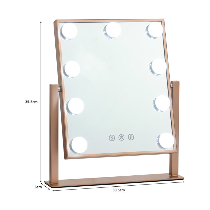 Lottemaria Metal Rectangle Floor Mirror