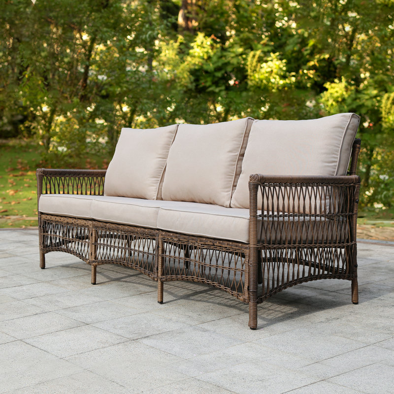 Johnny 11 - Person Outdoor Wicker Patio Conversation Furniture Set with Swivel Lounge Chairs