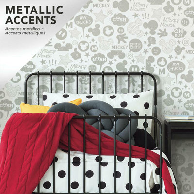 Papier peint adhésif autocollant mickey mous icons