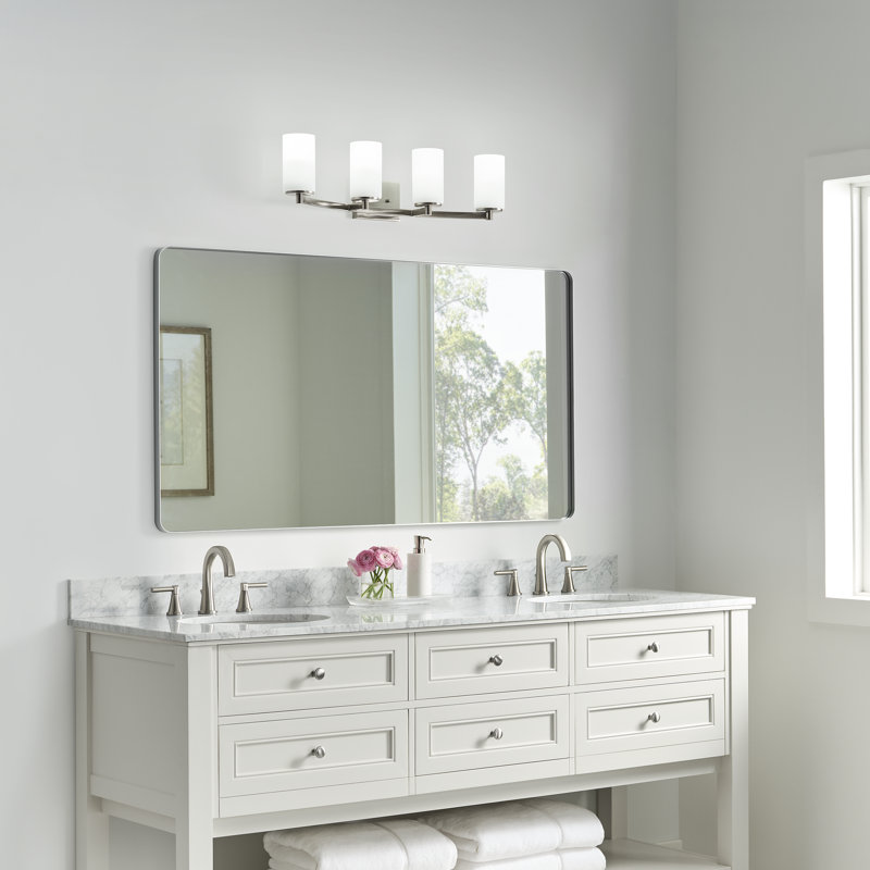 Hettinger Four Light Wall / Bath from Generation Lighting , Brushed Nickel