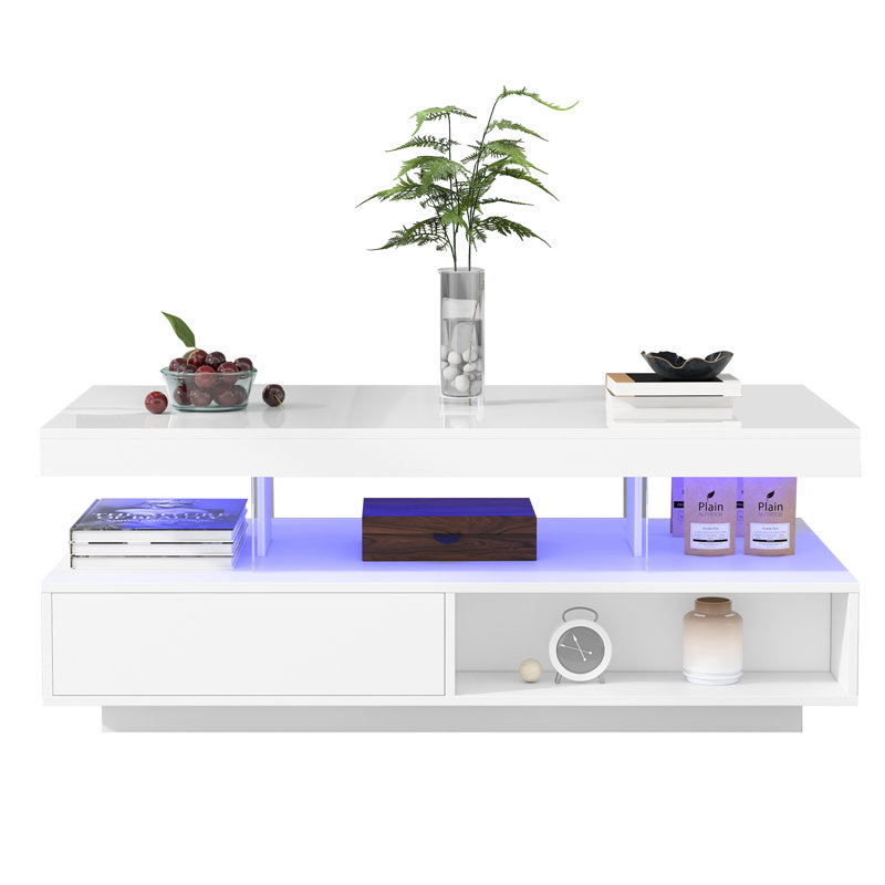 Cristela Pedestal Coffee Table with Storage