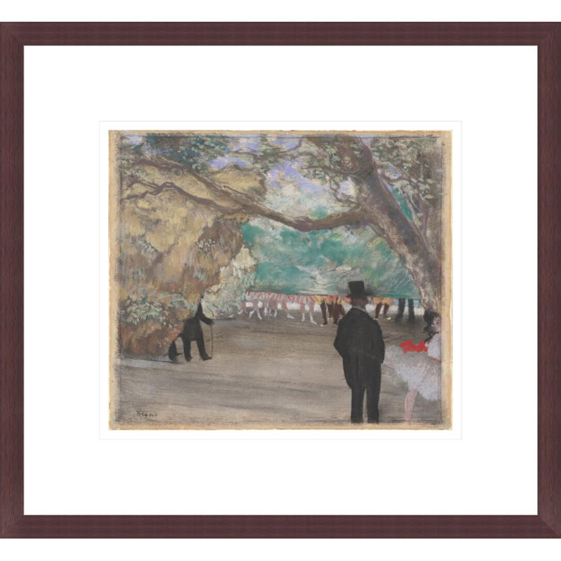 Le rideau par Edgar Degas, H 13,75 po x l 14,91 po