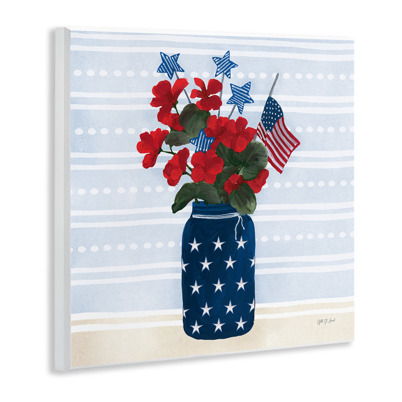  «Stars & Stripes», art mural sur bois par yves St. Amant