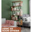 Bibliothèque à 6 niveaux en forme de S, une étagère de rangement décorative moderne en bois autoportante-1106225007-1106225006