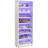 28.35" White 8-Tier Shoe Storage Cabinet With LED Light Strip