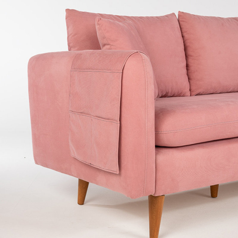 Ensemble de salon 2 pièces Aubuchon, 100 % coton rose