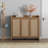 Chada Adjustable 30-Pair Rattan Shoe Storage Cabinet-1952427155