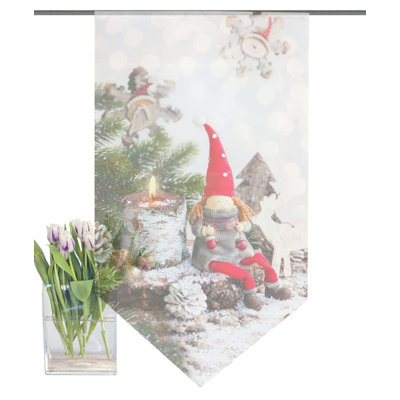 Querbehang Weihnachtswichtel mit Stangendurchzug Oneal