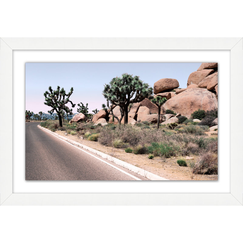 Desert Road 4 Print by Christopher Kennedy, White, 15.75" H x 22.75" W x 1.75" D