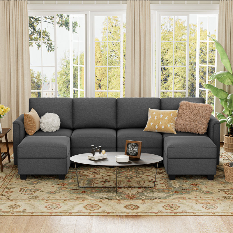 Modular Sectional Sofa, Convertible U Shaped Sofa Couch With Chaise And Storage