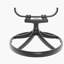 5-Piece All-Weather Cast Aluminum Dining Set, Include 4 Swivel Chairs and 35.43" Round Table With Black Frame (same sku: W1710S00434 )-206774882