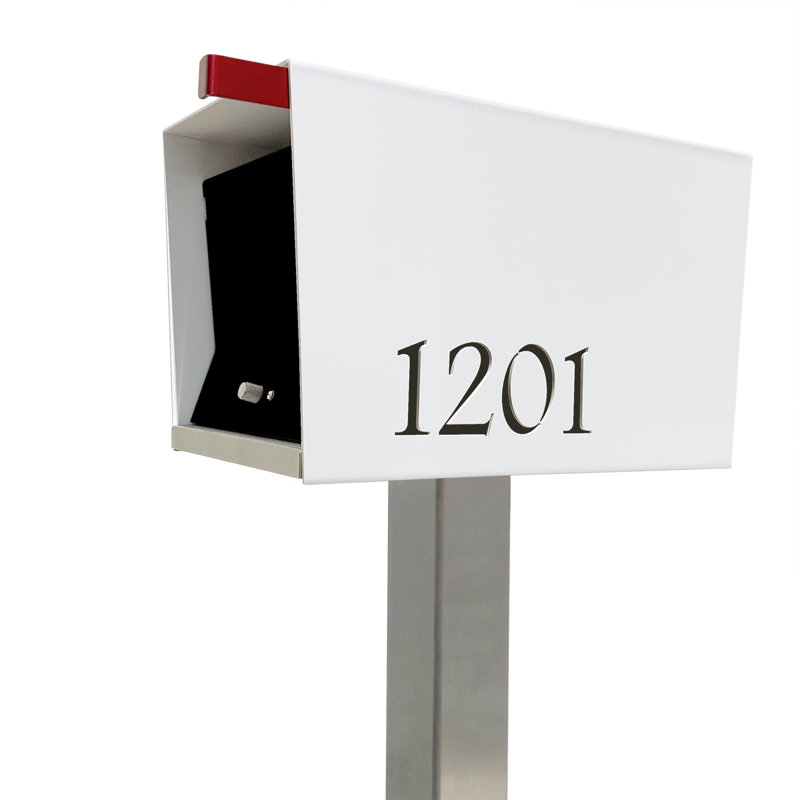 UpTown Mailbox, Jet Black/White, Yes