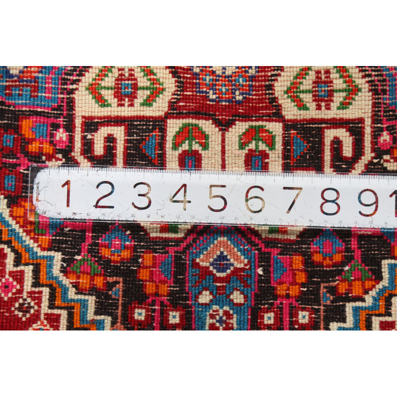 Tapis traditionnel géométrique en laine carré 2x2