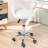 Backed Adjustable Height Ergonomic Lab Stool with Wheels-1535761493