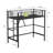 Metal Loft Bed Twin Size With Stairs Loft Bed Frame Safety Guard Rail Space-Saving-1664282720