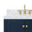 Cambridge Single Bathroom Vanity with Carrara Marble Top-88398655