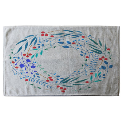 Cotton Floral Waffle Kitchen Towel