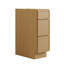 Armoire moderne en chêne blanc avec 3 tiroirs, fabrication de boîtes en contreplaqué, conception de shaker étroit, glissières à fermeture en douceur sous le comptoir, tailles multiples pour des aménagements personnalisés (12 po à 36 po)-126112187