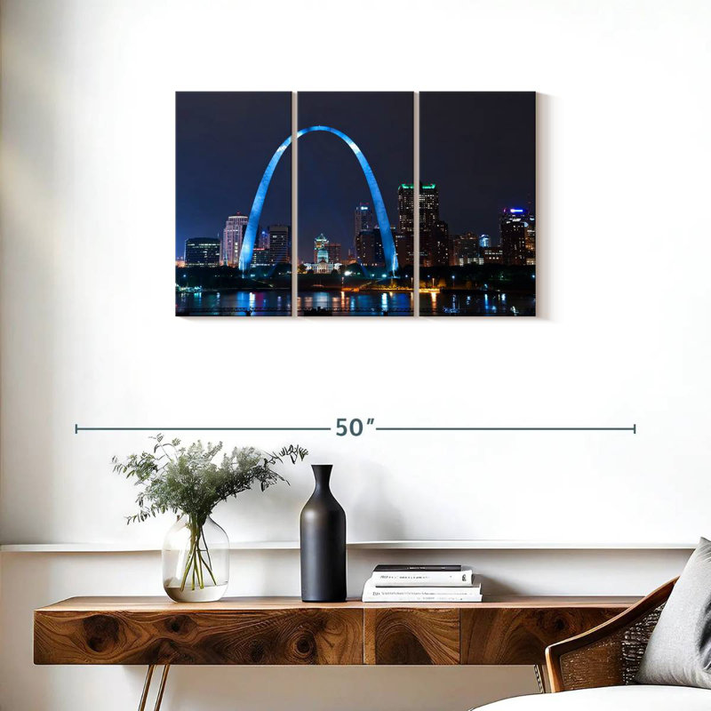 Senne St. Louis Nightscape, 20" H x 33" W